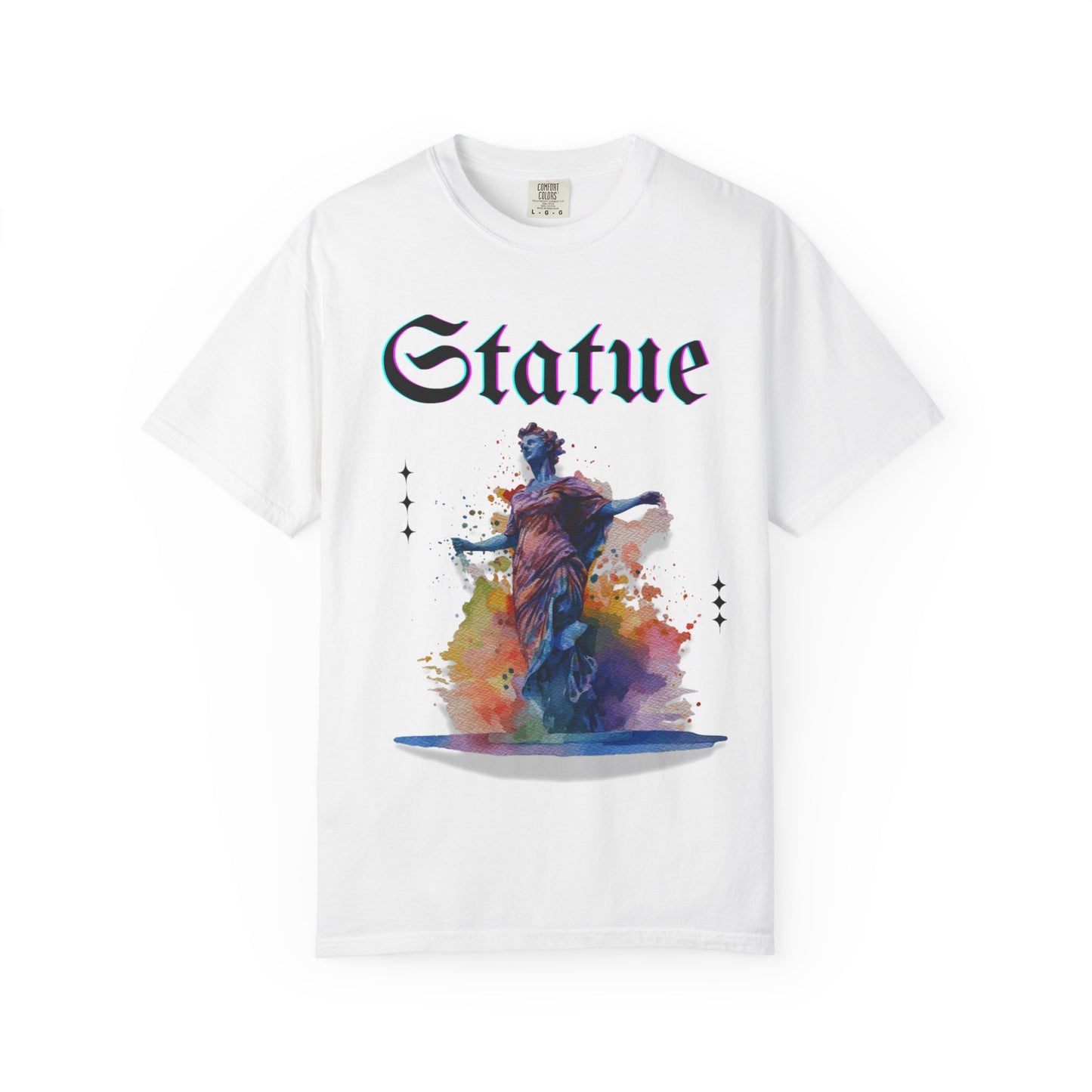 Artistic Statue T-Shirt - Unisex Garment-Dyed Tee for Culture Lovers
