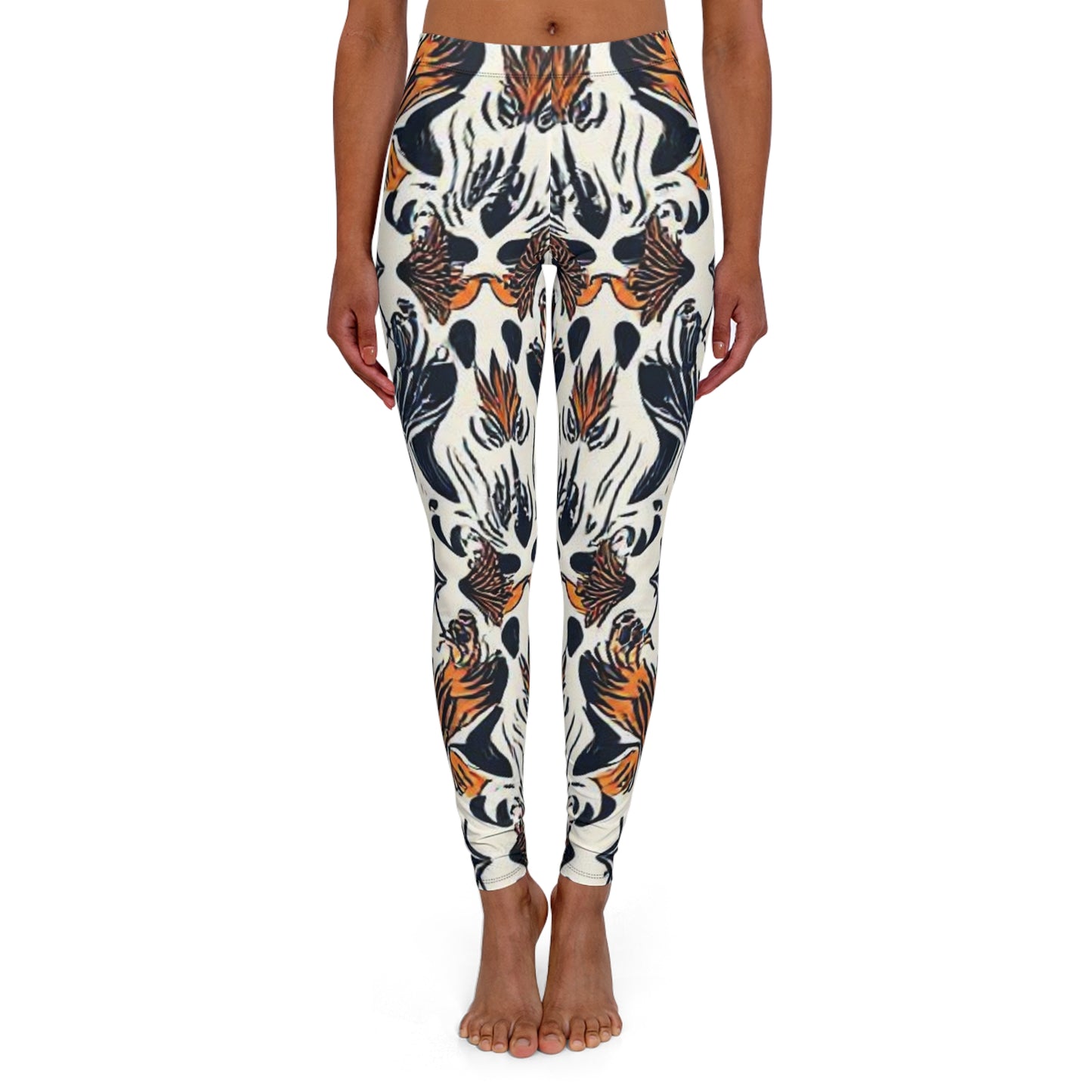 Boho Floral Pattern Leggings — Women's All-Over Print Yoga & Casual Pants