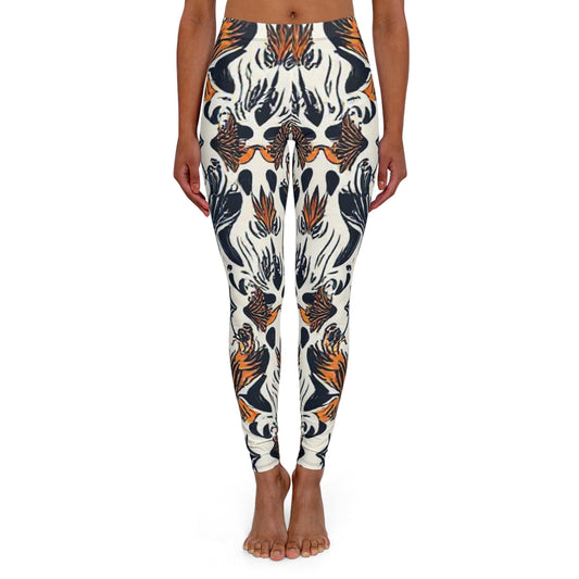 Boho Floral Pattern Leggings — Women's All-Over Print Yoga & Casual Pants