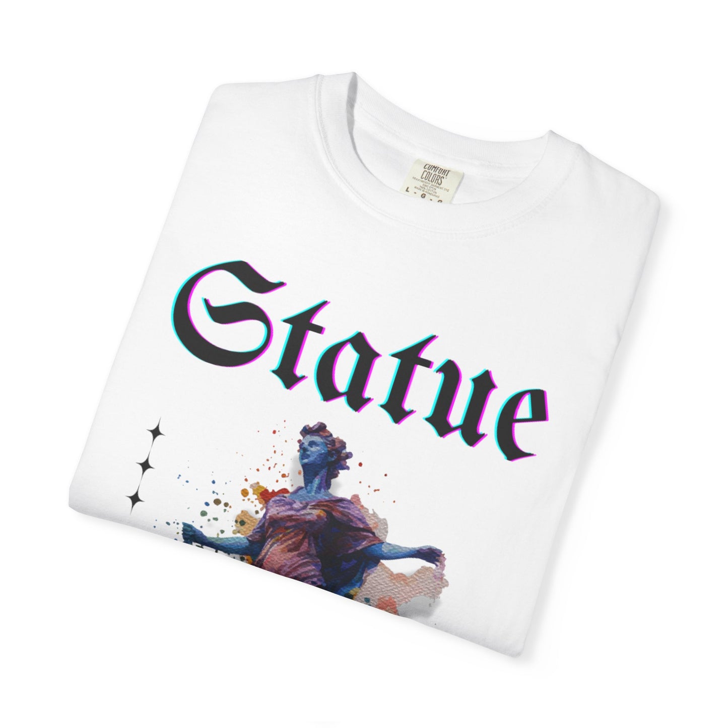 Artistic Statue T-Shirt - Unisex Garment-Dyed Tee for Culture Lovers