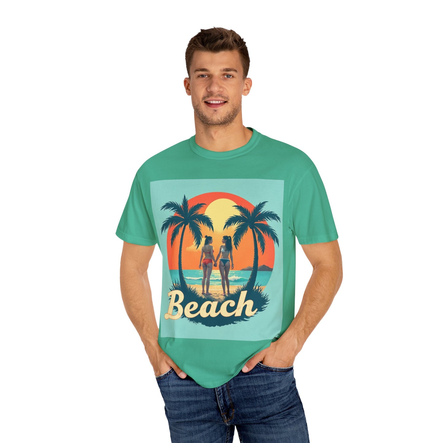 Beach & Nature Vibes Unisex Garment-Dyed T-Shirt